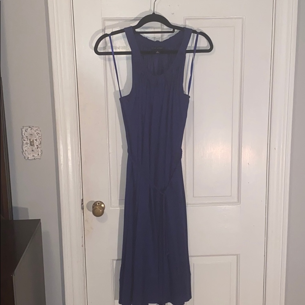 Dress with braided belt